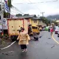 Kronologi Kecelakaan Beruntun 9 kendaraan di Jalan Raya Puncak, 14 Orang Jadi Korban