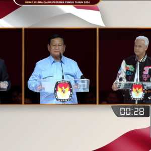 Survei Litbang Kompas Debat Capres: Anies Tertinggi, Prabowo Terakhir