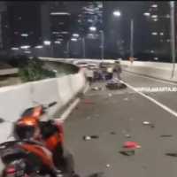 Polisi Amankan Sopir Fortuner yang Tabrak Pemotor Lawan Arah di JLNT Casablanca