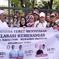 Viral Warga Tebet Deklarasikan Kemenangan Anies-Muhaimin