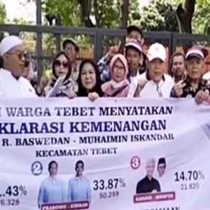 Viral Warga Tebet Deklarasikan Kemenangan Anies-Muhaimin