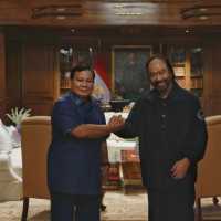 Pabowo Subianto Temui Surya Paloh di NasDem Tower Siang Ini