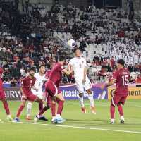 Piala Asia U-23: Bermain 9 Orang, Timnas U-23 Indonesia Kalah 0-2 dari Qatar