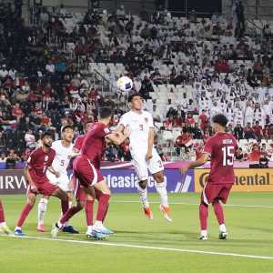 Piala Asia U-23: Bermain 9 Orang, Timnas U-23 Indonesia Kalah 0-2 dari Qatar