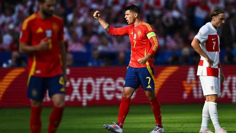     Spanyol vs Kroasia 3-0: Alvaro Morata menyumbang satu gol kemenangan Tim Matador (uefa.com)