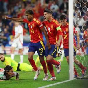 Hasil Euro 2024: Inggris Diimbangi Denmark, Spanyol Hajar Italia dan Lolos 16 Besar