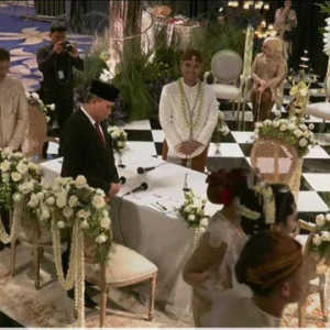 Presiden Jokowi Jadi Saksi Pernikahan Thariq Halilintar dan Aaliyah Massaid