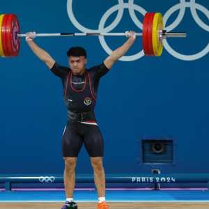 Indonesia Raih Emas Kedua Olimpiade dari Rizki Juniansyah di Cabang Angkat Besi