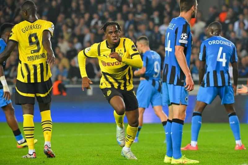     Club Brugge vs Borussia Dortmund 0-3: Jamie Gittens mencetak brace dalam pertandingan ini (uefa.com)