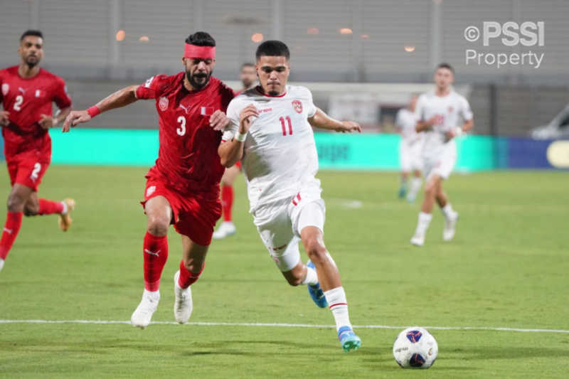     Bahrain vs Indonesia: Ragnar Oratmangoen mencetak satu gol saat Indonesia ditahan Bahrain 2-2 (pssi)