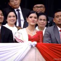 Momen Bobby, Kahiyang, Kaesang Disoraki Saat Pelantikan Prabowo di MPR