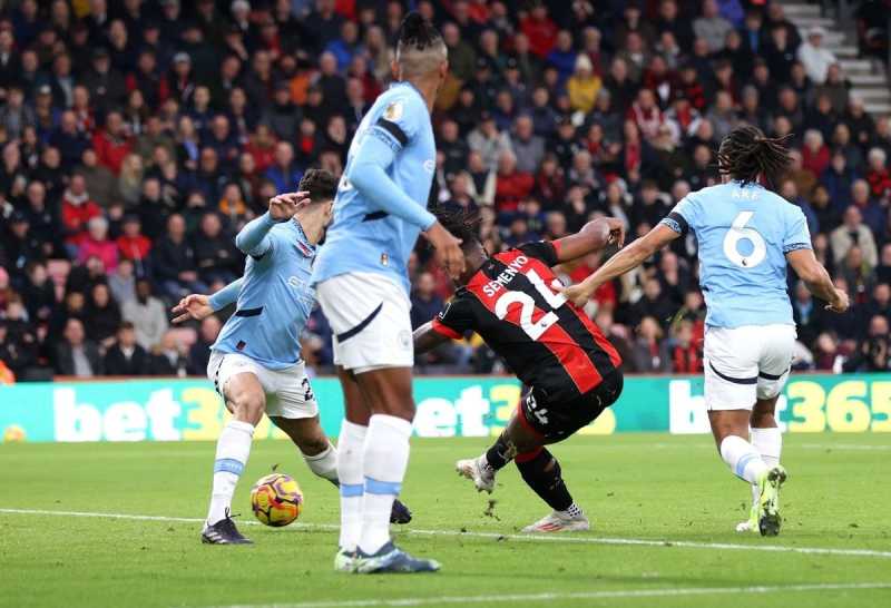     Bournemouth vs Manchester City: Antoine Semenyo mencetak gol pertama Bournemouth dan membawa klubnya menang perdana atas Man City (premierleague.com)