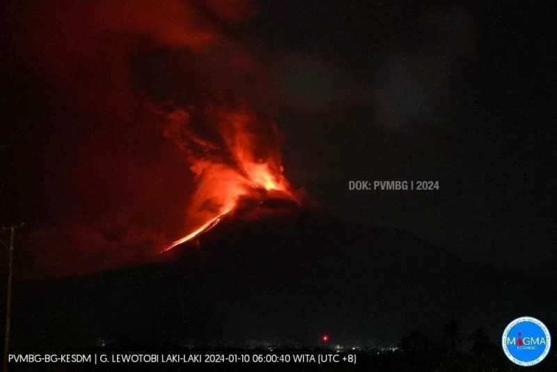 Gunung Lewotobi Laki-laki Kembali Meletus, Lebih Hebat Dibanding 4 ...