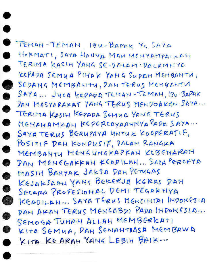     Surat terbuka Tom Lembong (Ist)