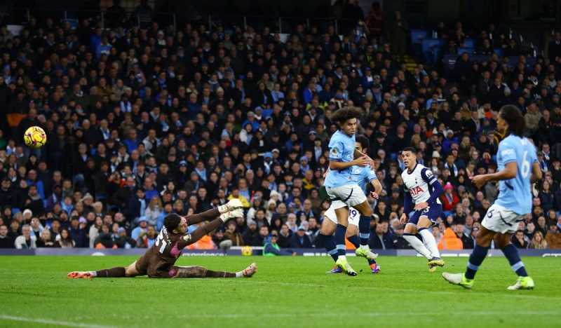     Manchester City vs Tottenham Hotspur 0-4: Pedro Porro mencetak gol ketiga Spurs (premierleague.com)