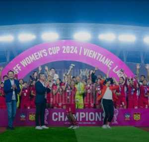 Cetak Sejarah, Timnas Putri Indonesia Juara Piala AFF Wanita 2024