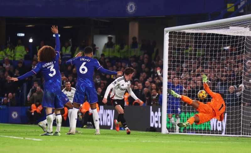     Chelsea vs Fulham: Harry Wilson menyamakan skor menjadi 1-1 (premierleague.com)