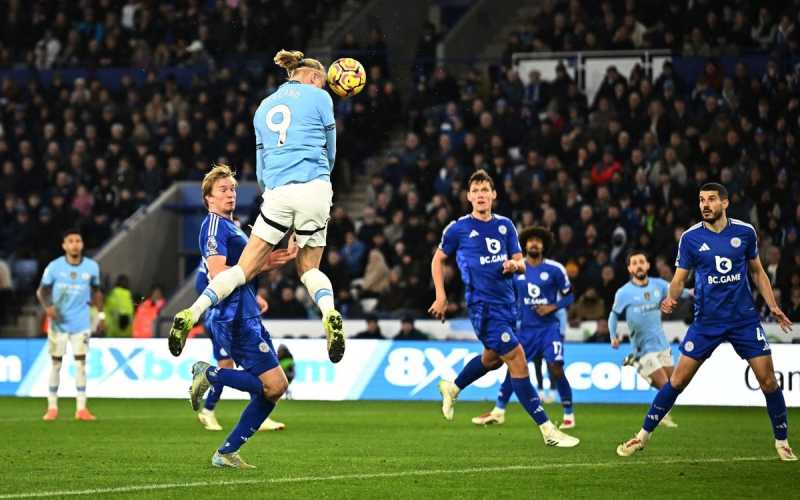     Leicester City vs Manchester City: Erling Haaland menyumbang satu gol saat Manchester City menang 2-0 atas Leicester (premierleague.com)