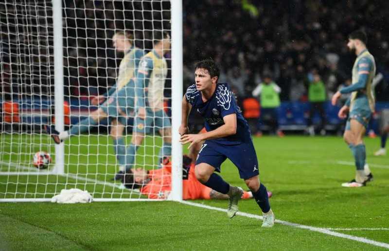     Paris Saint-Germain vs Manchester City: Joao Neves mencetak gol ketiga sekaligus membawa PSG berbalik unggul atas Man City (uefa.com)