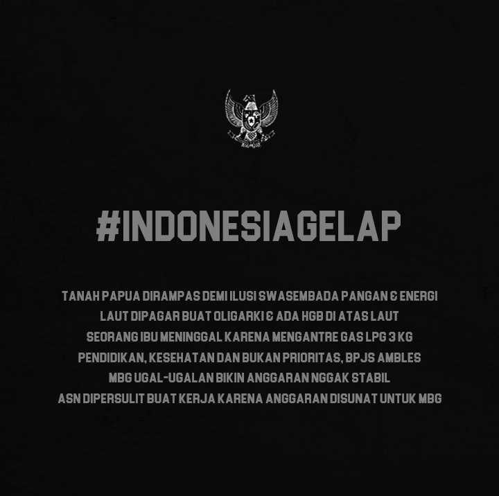     Peringatan Darurat Indonesia Gelap (Ist)