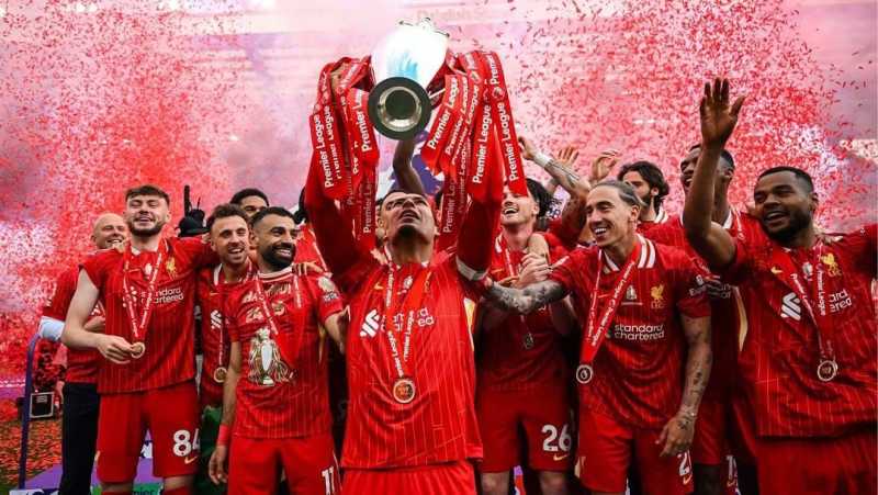     Liverpool merayakan juara Liga Inggris musim 2024-2025. Ini gelar ke-20 yang diraih The Reds (@liverpoolfc)