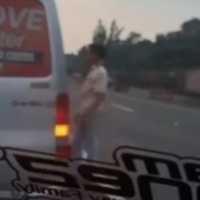 Aksi Koboi Sopir Gran Max Lalamove Todong Pistol ke Sopir Lain di Tol Cipularang