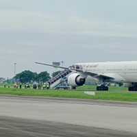 Pesawat Saudia Angkut Jemaah Haji Diancam Bom Lagi, Mendarat Darurat di Kualanamu