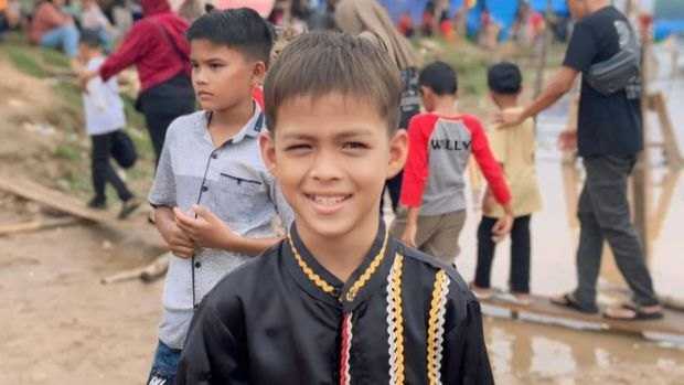     Rayyan Arkan Dhika, bocah penari pacu jalur di Kuansing, Riau, yang viral (Ist)