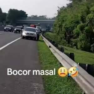 Viral Ban Mobil Bocor Massal di Tol Cipularang, Ini Penjelasan Jasa Marga