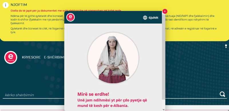Penampakan Diella, Menteri Albania yang berasal dari Artificial Intelligence (AI) alias kecerdasan buatan (e-albania.al)