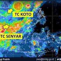 2 Siklon Tropis Masih Aktif, BMKG: Aceh-Sumut-Sumbar-Riau Waspada Cuaca Ekstrem