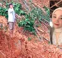 Pilu Suami di Sibolga lantunkan Azan setiap hari di lokasi istri hilang kena longsor