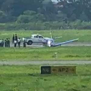 Pesawat TNI AL kecelakaan di Bandara Juanda, tak ada korban