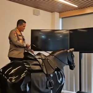 Viral polisi punya simulator kuda Rp1 miliar, Polri beri penjelasan
