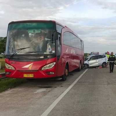 Kecelakaan maut bus Agra Mas dan Calya di Tol Pejagan, 4 pemudik tewas