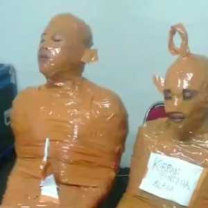 Viral maling dihukum dilakban jadi Teletubbies, ini faktanya