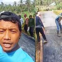 Warga di Lampung Timur pilih tak bayar pajak, uangnya buat bangun jalan rusak sendiri