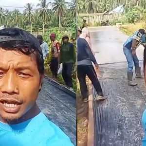 Warga di Lampung Timur pilih tak bayar pajak, uangnya buat bangun jalan rusak sendiri