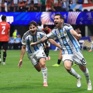Hasil Argentina Vs Mesir: Lionel Messi Cs menang dramatis 3-2 usai tertinggal 0-2