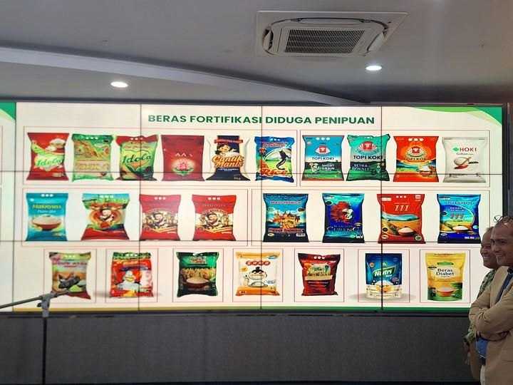 Beras fortifikasi yang diduga melakukan penipuan