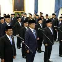 Daftar lengkap pejabat yang dilantik Prabowo di reshuffle ke-7