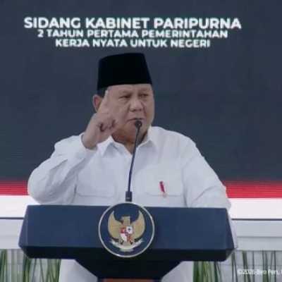 2 Tahun pemerintahan, Prabowo: Saya bangga jadi pemimpinmu